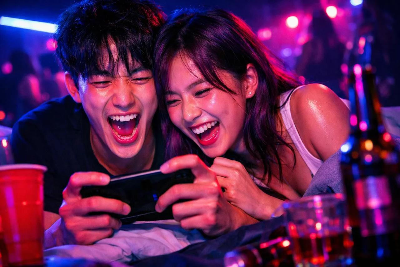 그녀는 10점이지만 게임을 즐기는 커플