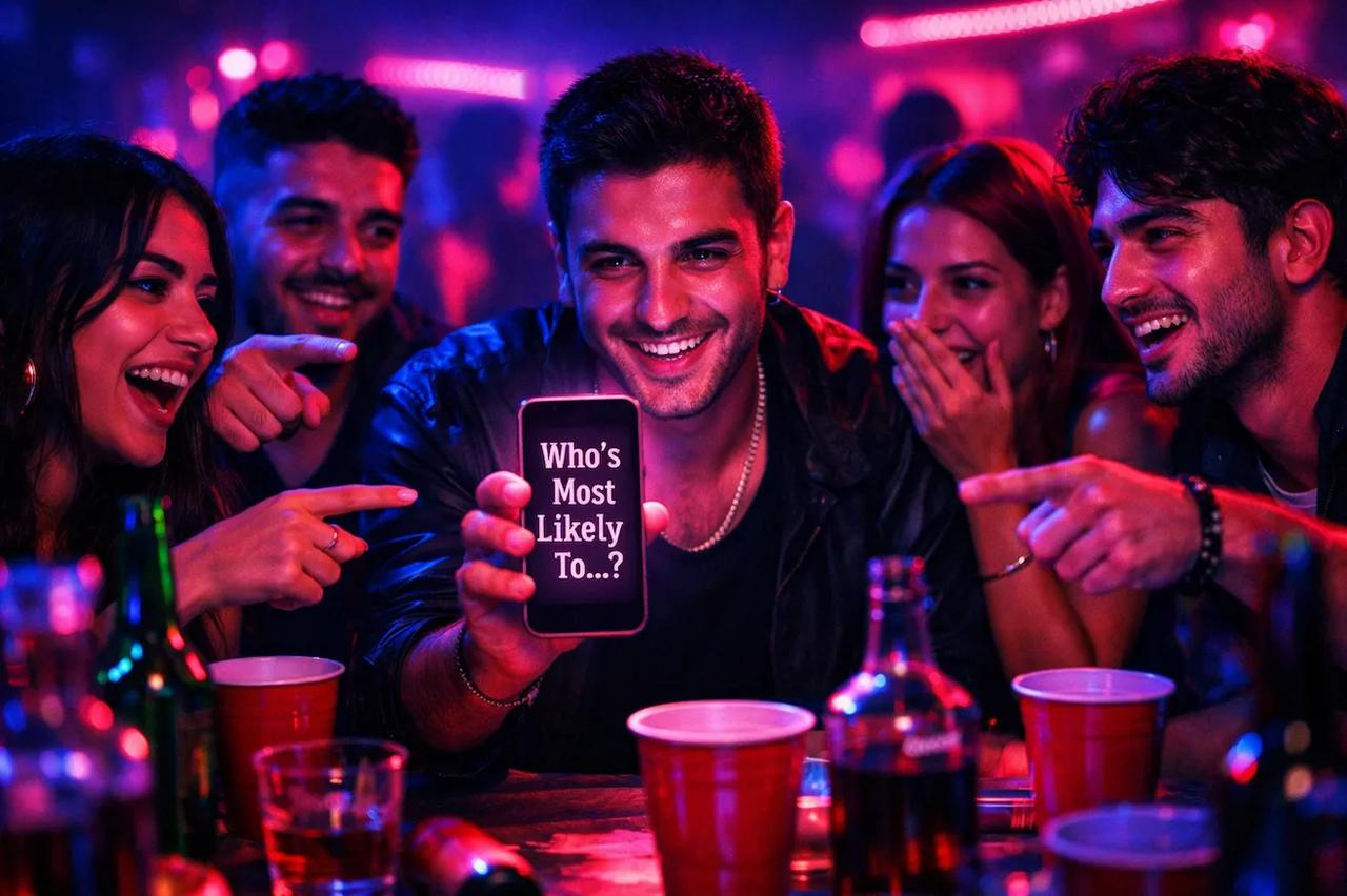 Alkol eşliğinde Kim Daha oynayan arkadaşlar