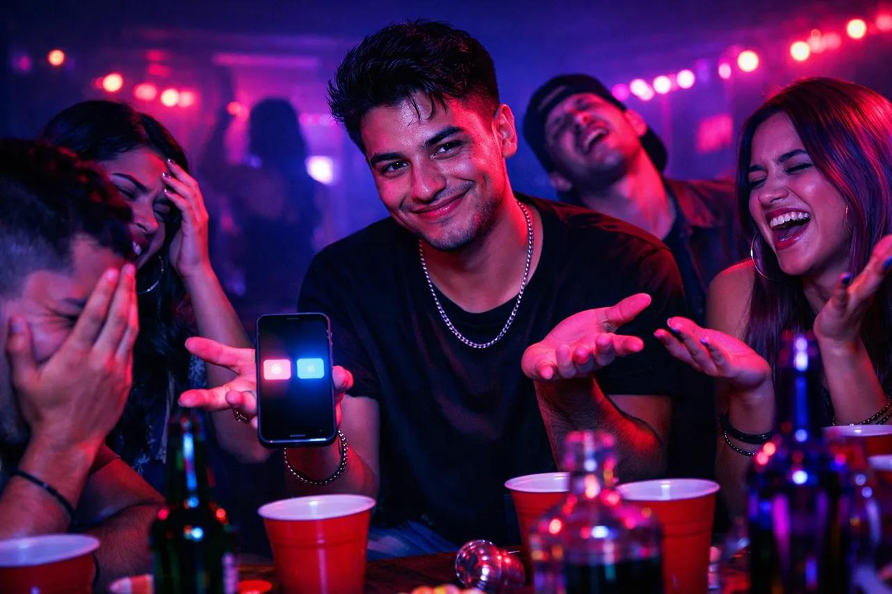 Amigos jugando al juego Qué Prefieres