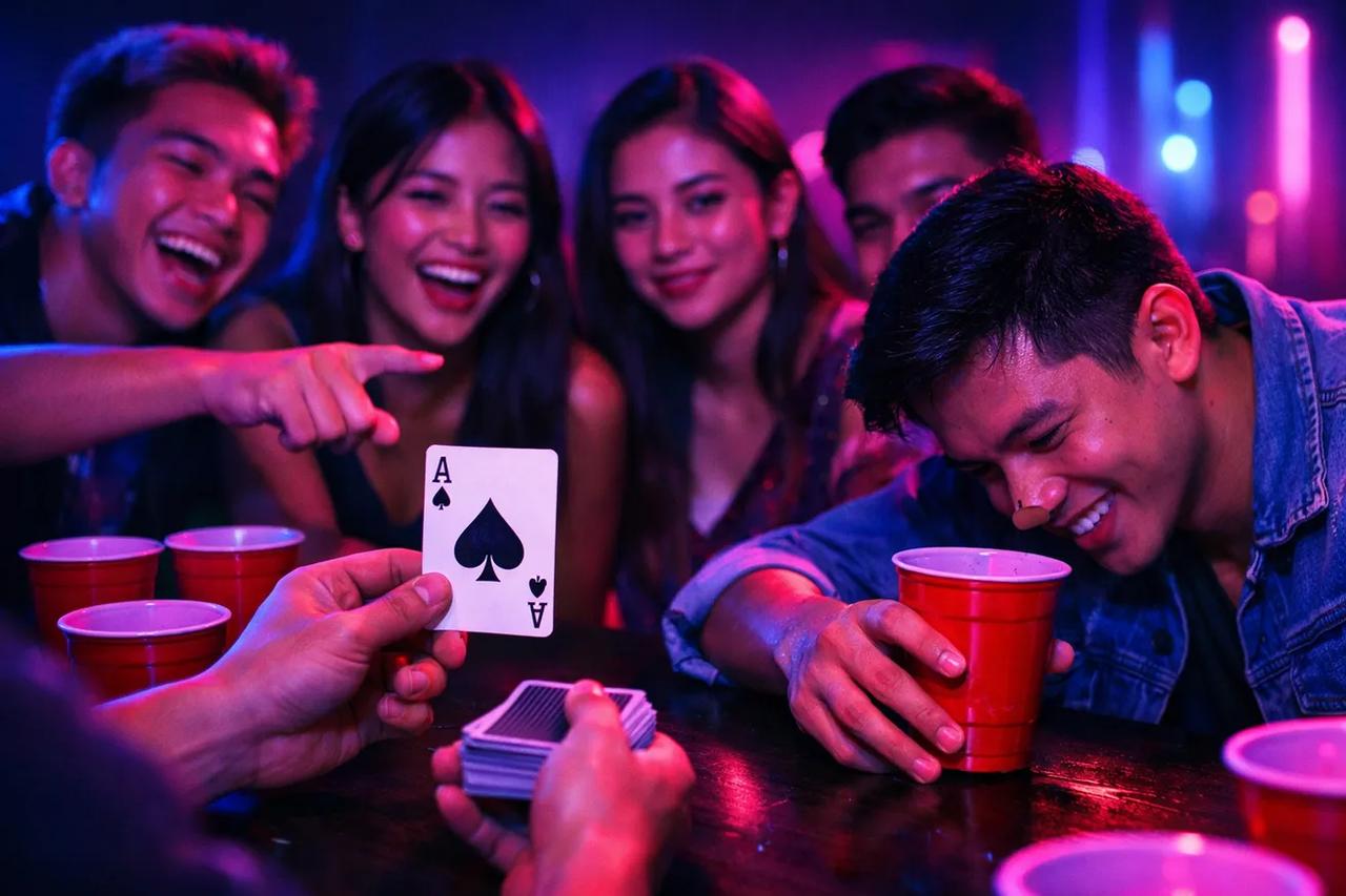 Illustration ng Red or Black card game