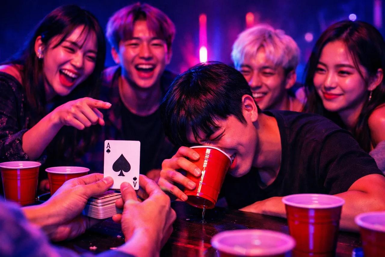 레드 오어 블랙 카드 게임 일러스트